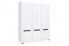 Шкаф для одежды 3Д , коллекции Ацтека, Белый Блеск, БРВ Брест (Беларусь)