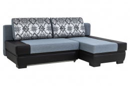 Диван угловой раскладной Пекин 2, Скотч 20/Люкса блэк/Керамик графит/Люкса блэк, Царицыно (Россия)