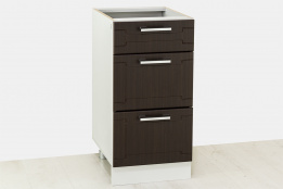 Шкаф кухонный 400,3Я как часть комплекта Геометрия, Дуб Венге, СВ Мебель (Россия)