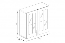 Шкаф кухонный 800, 2Д  как часть комплекта ДИАНА-4, Оникс, Фант Мебель (Россия)