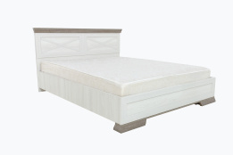 Кровать двуспальная как часть комплекта Марсель, Ясень Снежный, БРВ Брест (Беларусь)