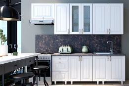 Комплект мебели для кухни Прованс 2400, Белый, СВ Мебель(Россия)