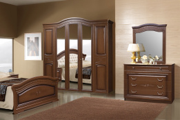 Шкаф для одежды 5Д  как часть комплекта Любава 5, Дуб Медовый, Форест Деко Групп (Беларусь)