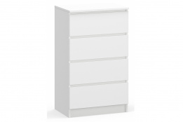 Комод 4Я К-60, Белый, MEBEL SERVICE (Украина)