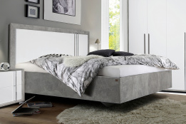 Кровать двуспальная Оливия, Белый Глянец, Слониммебель (Беларусь)