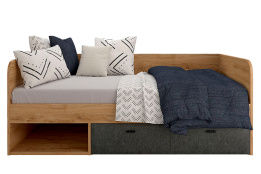 Кровать односпальная Грэйс, Графит, БРВ Брест (Беларусь)