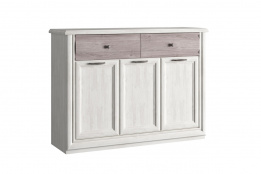 Тумба традиционная 3Д 2Я Бордо, Орех Элия темный, Анрэкс (Беларусь)