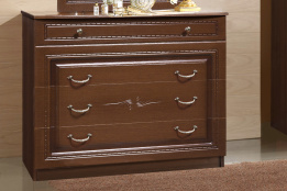 Комод 4Я как часть комплекта Любава 5, Дуб Медовый, Форест Деко Групп (Беларусь)