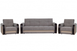 Комплект мягкой мебели Сиеста 4, Серый, АСМ Элегант(Россия)