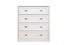 Комод 4Я, коллекции Салерно, Белый Белый, БРВ Брест (Беларусь)