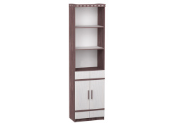 Шкаф стеллаж 2Д  Ольга 13, Ясень Анкор светлый, Фант Мебель (Россия)