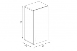 Шкаф кухонный 400, 1Д  как часть комплекта ДИАНА-4, Оникс, Фант Мебель (Россия)