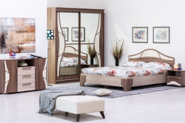 Комплект мебели для спальни Лагуна 5, Ясень Шимо светлый, СВ Мебель(Россия)