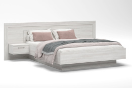 Кровать двуспальная как часть комплекта Вирджиния, Сосна Каньон, Май Стар (Беларусь)