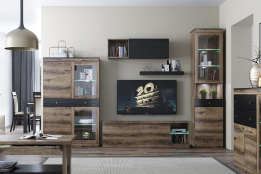 Стенка Джаггер, Дуб Монастырский/Черный, Анрэкс (Беларусь)