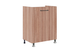 Шкаф под мойку 600, 1Д  как часть комплекта Розалия, Ясень Шимо темный, СВ Мебель (Россия)