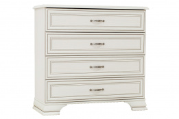 Комод 4Я как часть комплекта Тиффани, Вудлайн Кремовый, Анрэкс (Беларусь)