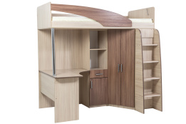 Кровать двухъярусная, модульной системы Город, Ясень, СВ Мебель (Россия)