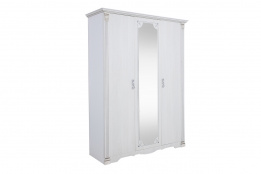 Шкаф для одежды 3Д  как часть комплекта Ольга 1 Н, Ясень Анкор светлый, Фант Мебель (Россия)