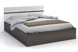 Кровать двуспальная как часть комплекта Вегас, Белый, Стендмебель (Россия)