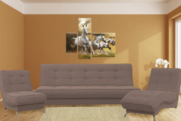 Комплект мягкой мебели Рио 1, Коричневый, Мебельный Формат(Россия)