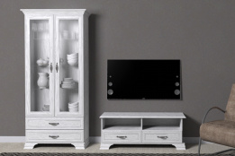 Комплект мебели для гостиной Тиффани, Вудлайн Кремовый, Анрэкс(Беларусь)