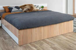 Кровать двуспальная как часть комплекта Алена, Белый, Империал (Россия)