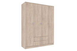 Шкаф для одежды 4Д  Романа, Дуб Сонома, Анрэкс (Беларусь)