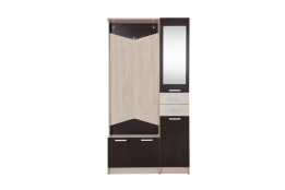 Шкаф прихожая 4Д  Грация 2, Венге/Сосна Лоредо, Стендмебель (Россия)