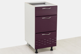 Шкаф-стол 400,3Я как часть комплекта Волна, Баклажан, СВ Мебель (Россия)