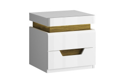Тумба прикроватная 2Я как часть комплекта Торино, Белый, Анрэкс (Беларусь)