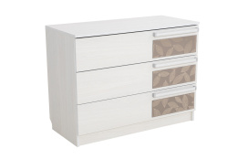 Комод 3Я как часть комплекта Николь 1, Ясень Анкор светлый, СВ Мебель (Россия)