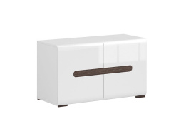 Тумба для обуви 2Д, коллекции Ацтека, Белый Блеск, BRW-Украина (Украина)