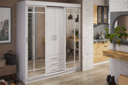 Шкаф-купе 4Д  Лидер 1К, Анкор, Стендмебель (Россия)