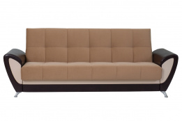 Диван прямой раскладной Сиеста 3, Ника04/Ecotex213/Ecotex109, АСМ Элегант (Россия)