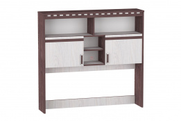 Шкаф стеллаж надставной 2Д  Ольга 13, Ясень Анкор светлый, Фант Мебель (Россия)