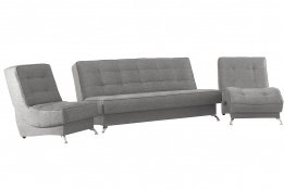Комплект мягкой мебели Рио 1, Серый, Мебельный Формат(Россия)