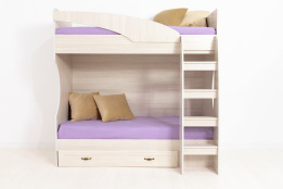 Кровать двухъярусная, коллекции Вега, Сосна Карелия, СВ Мебель (Россия)