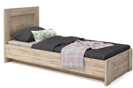 Кровать односпальная как часть комплекта Вирджиния, Дуб Бонифаций, Май Стар (Беларусь)