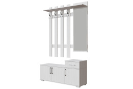 Шкаф прихожая 3Д  Прихожая 3, Ясень Анкор светлый, СВ Мебель (Россия)