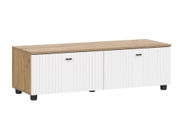 Тумба под ТВ 2Д Милан, Белый Матовый, СВ Мебель (Россия)