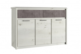 Тумба традиционная 3Д 2Я Бьерк, Ольха Полярная/Оникс, Анрэкс (Беларусь)