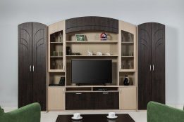 Стенка Мальта МДФ, Венге/Белфорд, Стендмебель (Россия)