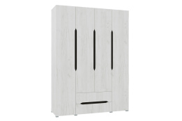 Шкаф для одежды 4Д  Вега, Крафт белый, Горизонт (Россия)