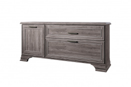 Тумба под ТВ 2Д 1Я, коллекции Тиффани, Орех Элия темный, Анрэкс (Беларусь)