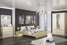 Комплект мебели для спальни Доминика, Шампань, MEBEL SERVICE(Украина)