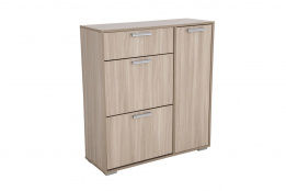 Тумба для обуви 3Д 1Я, модульной системы Дели, Шимо светлый Шимо темный, Стендмебель (Россия)