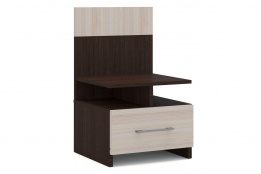 Тумба прикроватная 1Я как часть комплекта Алена, Дуб Молочный, Империал (Россия)