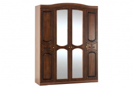 Шкаф для одежды 4Д  как часть комплекта Милано, Вишня Портофино, MEBEL SERVICE (Украина)