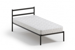 Кровать односпальная Мета, Чёрный, Квадрат (Россия)